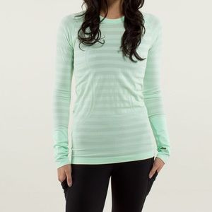 FREE Lululemon Swiftly Tech Teal Long Sleeve Top